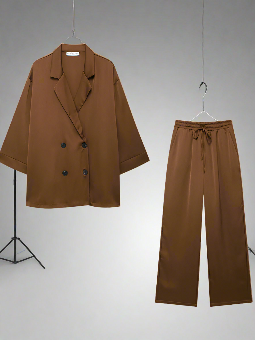 Stylish Blazer & Vintage Trousers