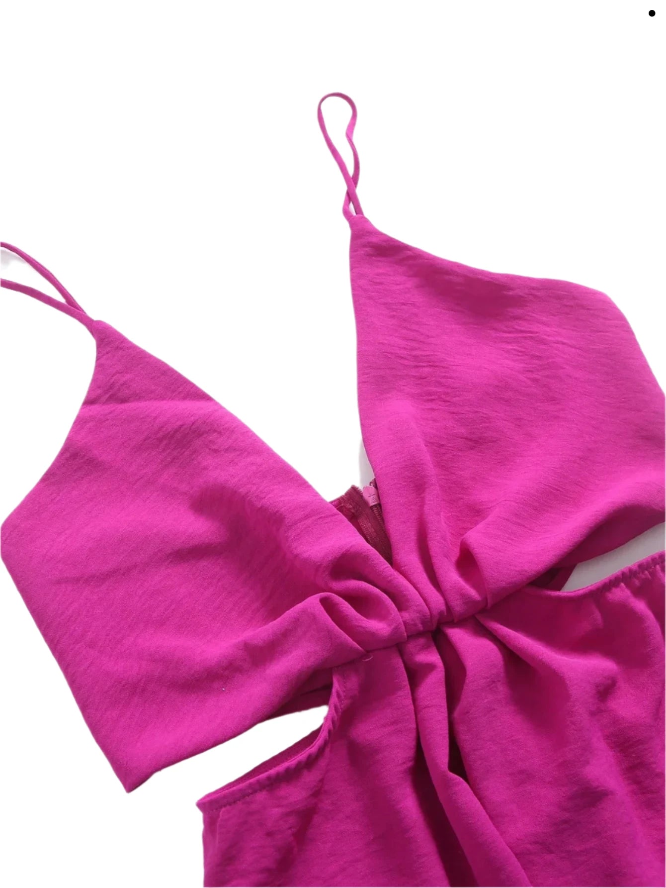 Women's Hollow Out Pleated Wide Leg Backless Jumpsuits