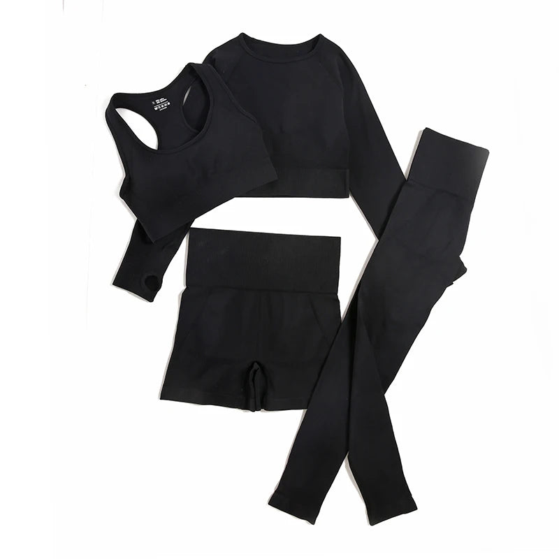 Women's 2/3/4pcs Seamless Yoga Set