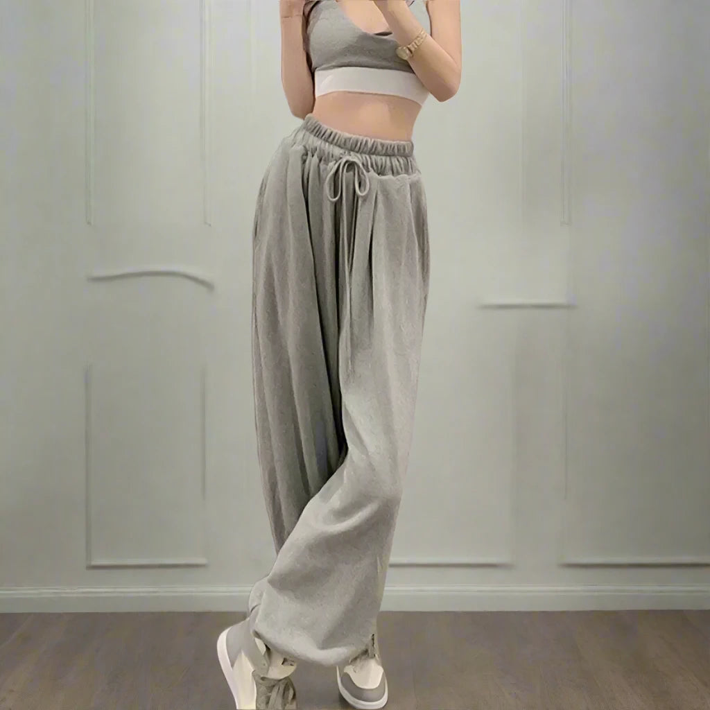 Women's Gray Baggy Sweatpants
