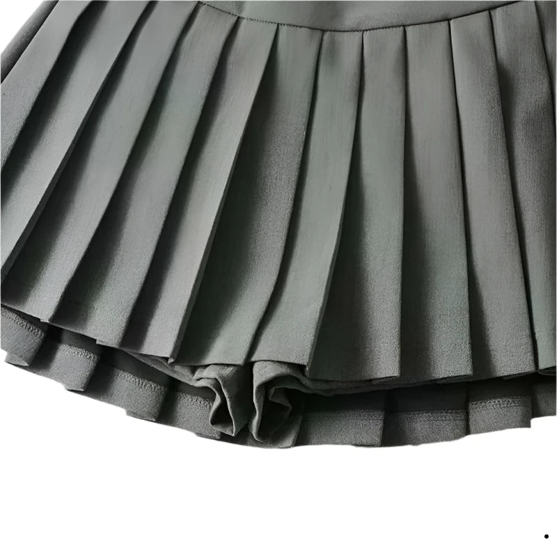 Stylish Sexy Women's Pleated High Waist Mini Skirts