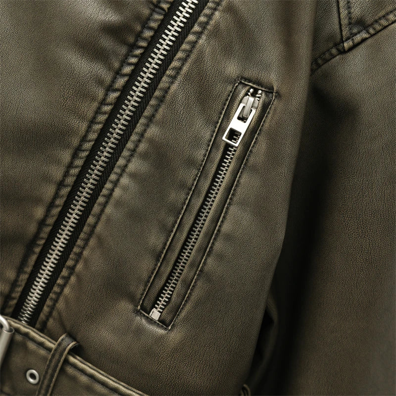 Stylish Women's Faux Leather Jacket