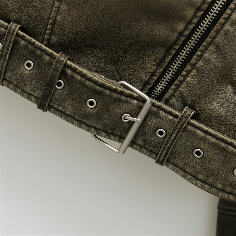 Stylish Women's Faux Leather Jacket