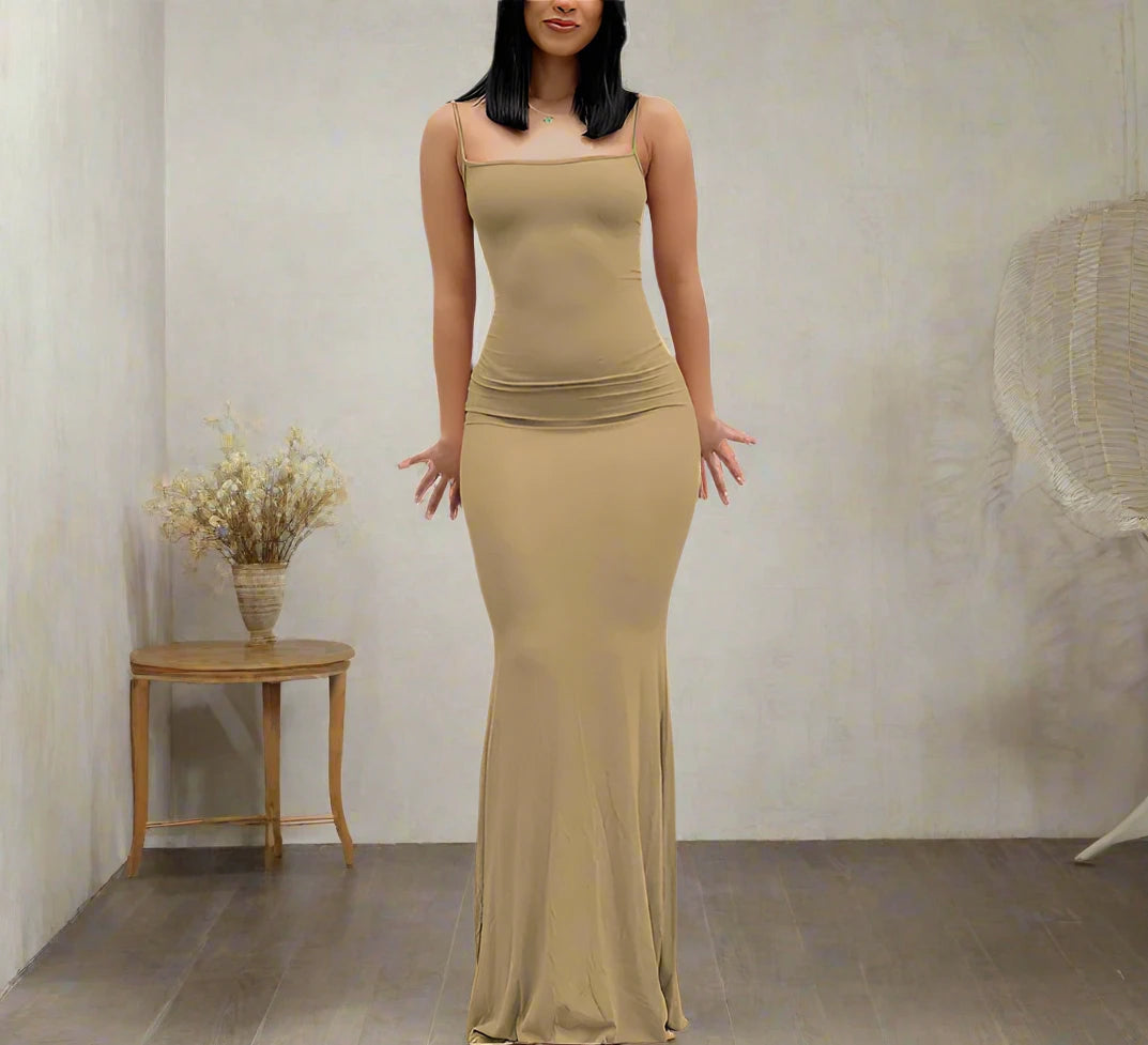 Sleeveless Backless Snatched Women's Dress
