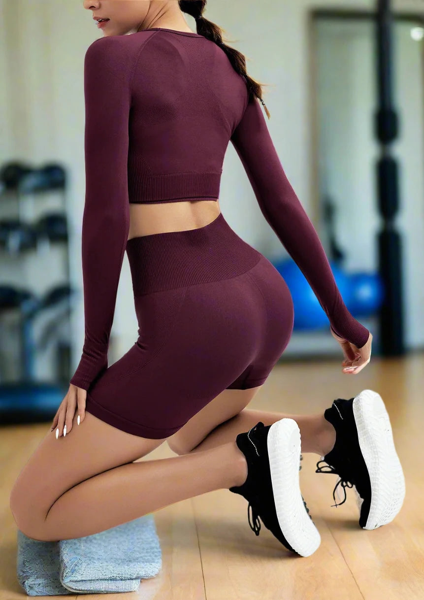Women's 2/3/4pcs Seamless Yoga Set