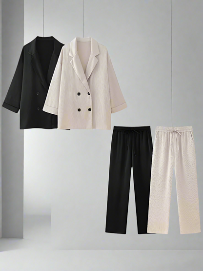 Stylish Blazer & Vintage Trousers