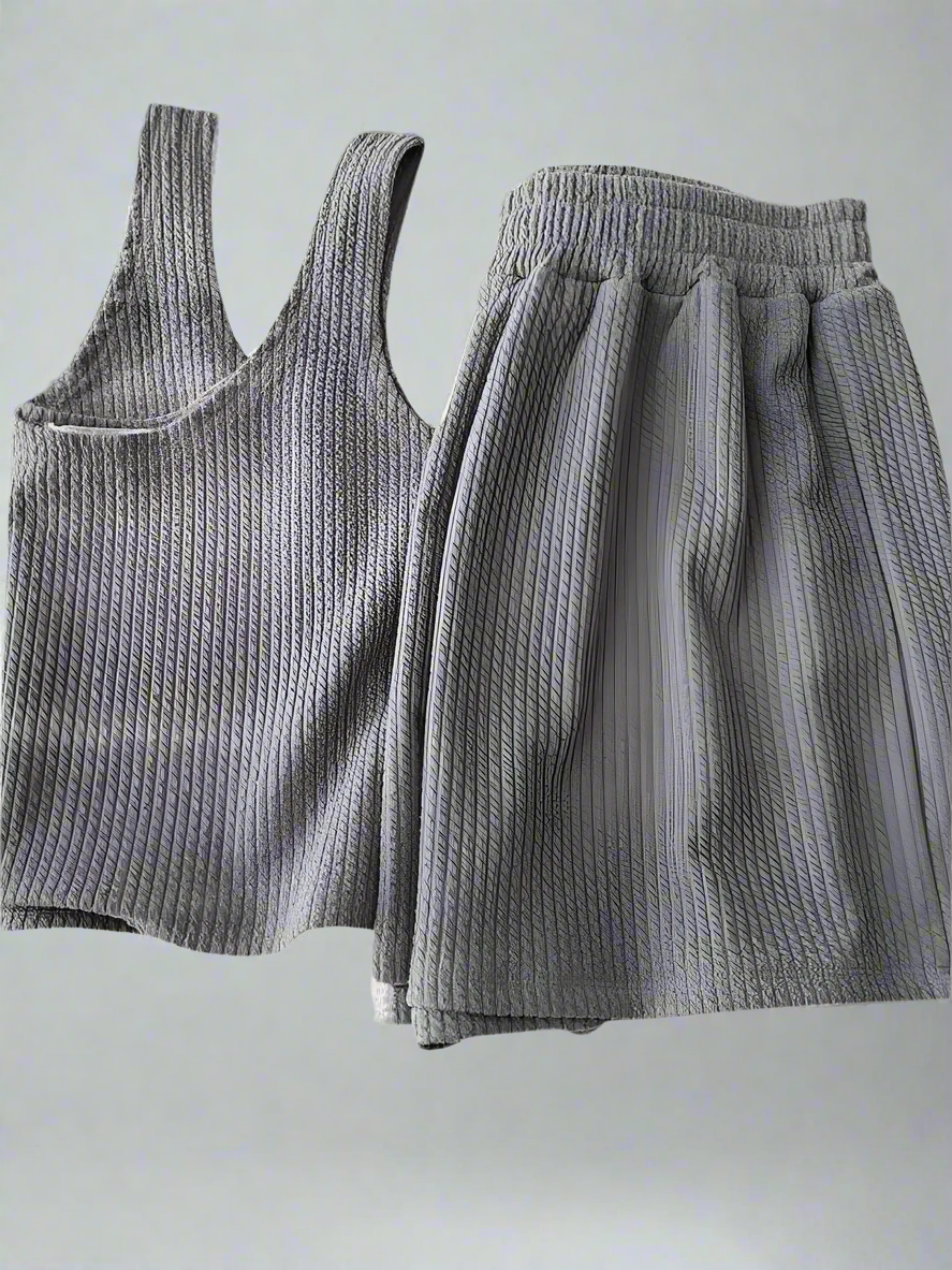 Casual Top and Shorts Set