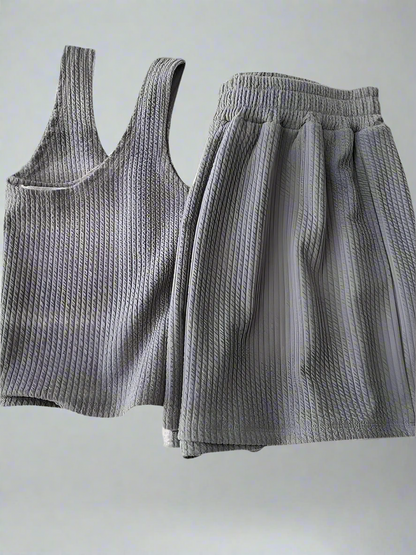 Casual Top and Shorts Set