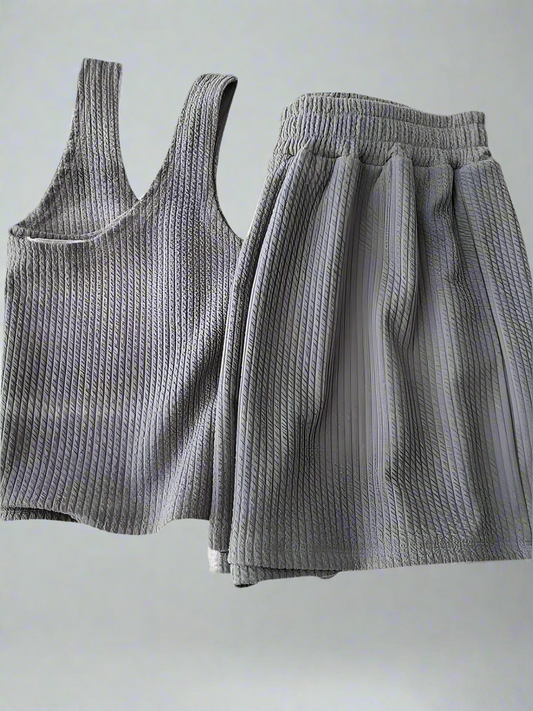 Casual Top and Shorts Set