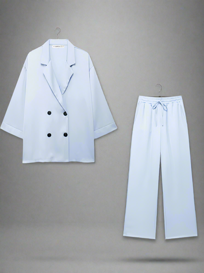 Stylish Blazer & Vintage Trousers
