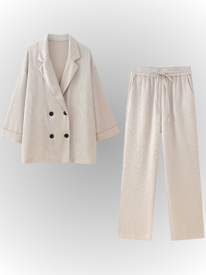 Stylish Blazer & Vintage Trousers