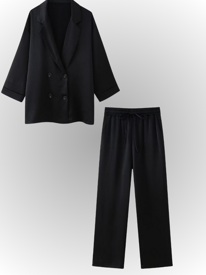 Stylish Blazer & Vintage Trousers