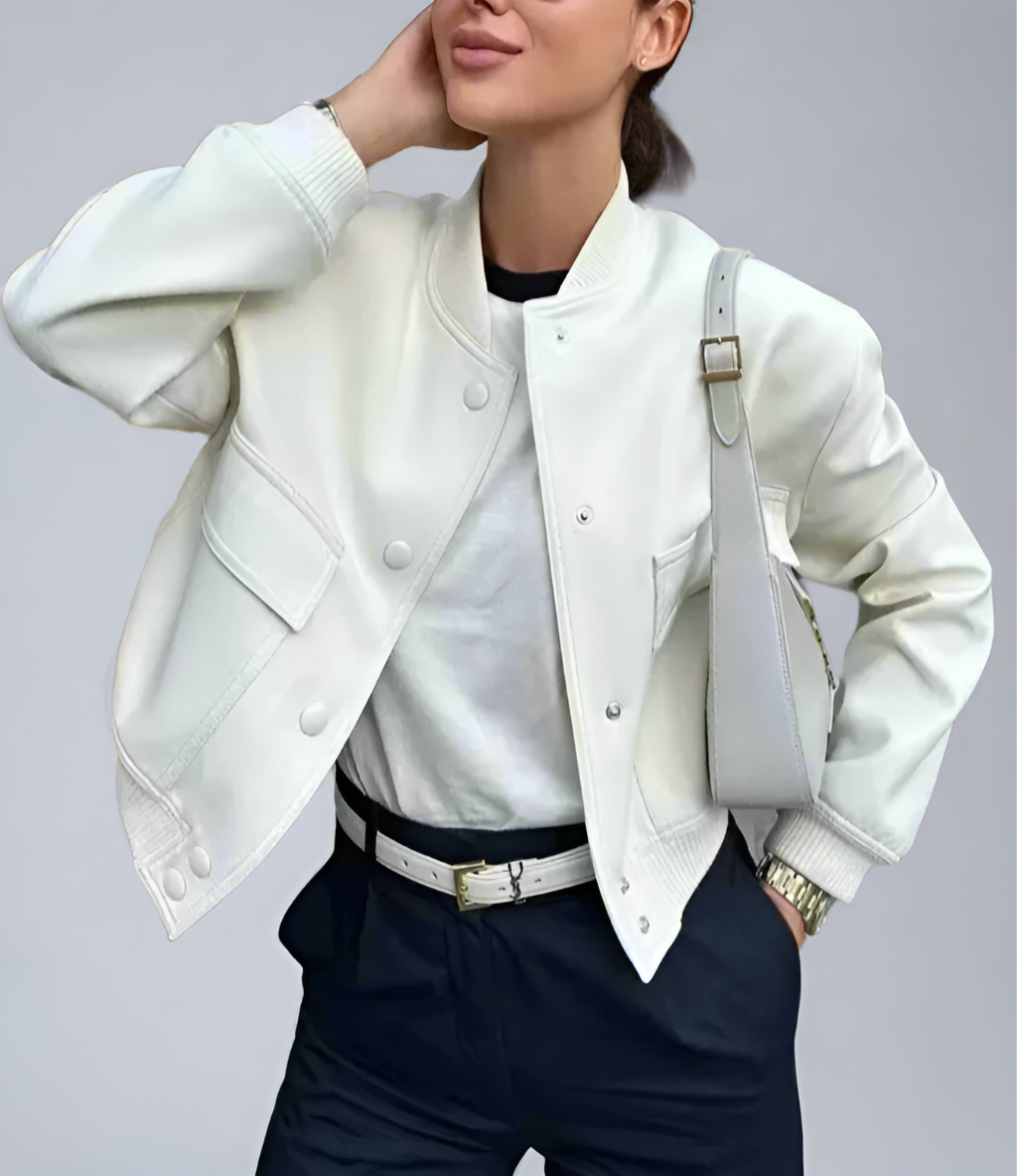 Vintage Snap-button Bomber Jacket