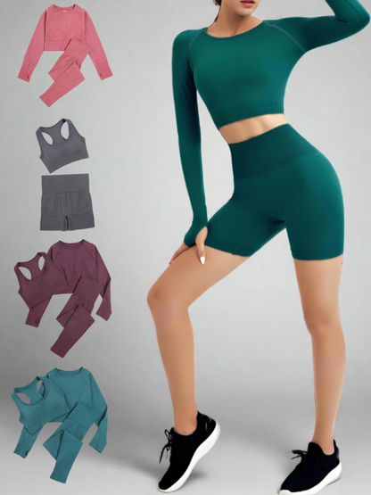 Women's 2/3/4pcs Seamless Yoga Set