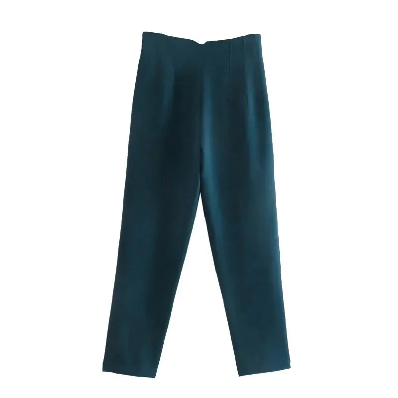 Women's High Waist Straight Pants