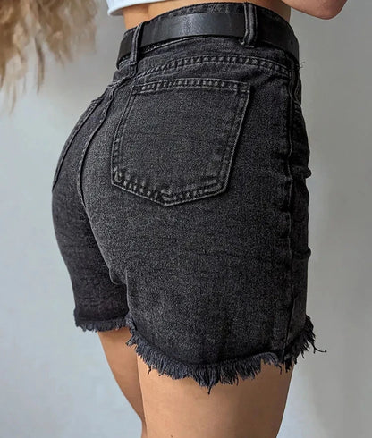 Women's High Waist Casual Denim Jean Shorts