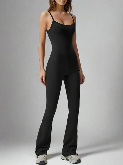 Sleeveless Hollow Out Sporty Jumpsuit