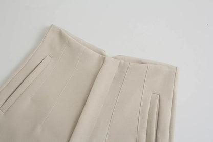 Women's High Waist Straight Pants