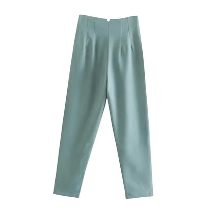 Women's High Waist Straight Pants