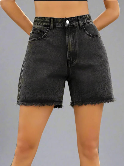 Women's High Waist Casual Denim Jean Shorts