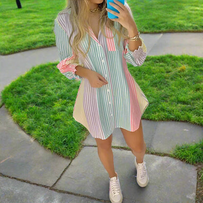 Women's Printed Button Down Long Sleeve Casual Shirt